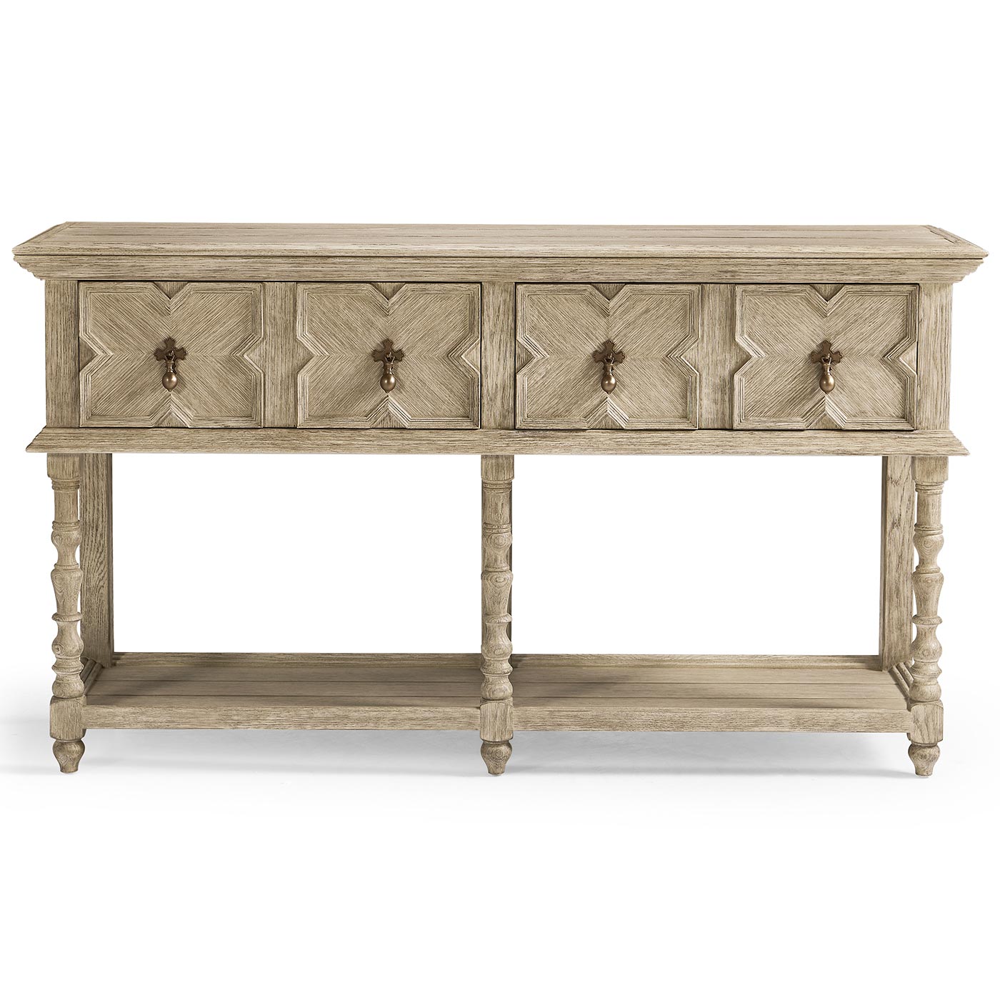 Traditional Tudor Style Grey Oak Buffet