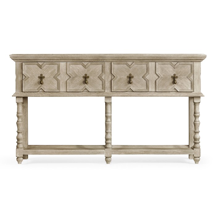 Traditional Tudor Style Grey Oak Buffet