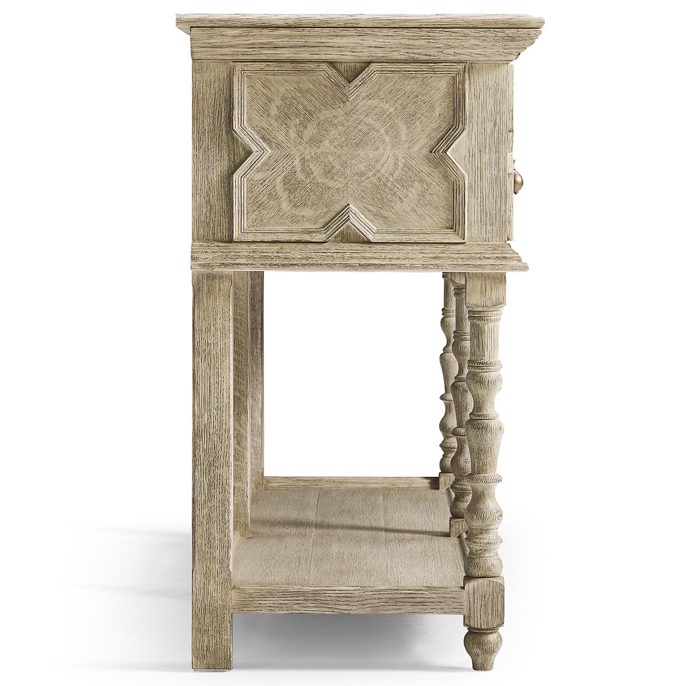 Traditional Tudor Style Grey Oak Buffet