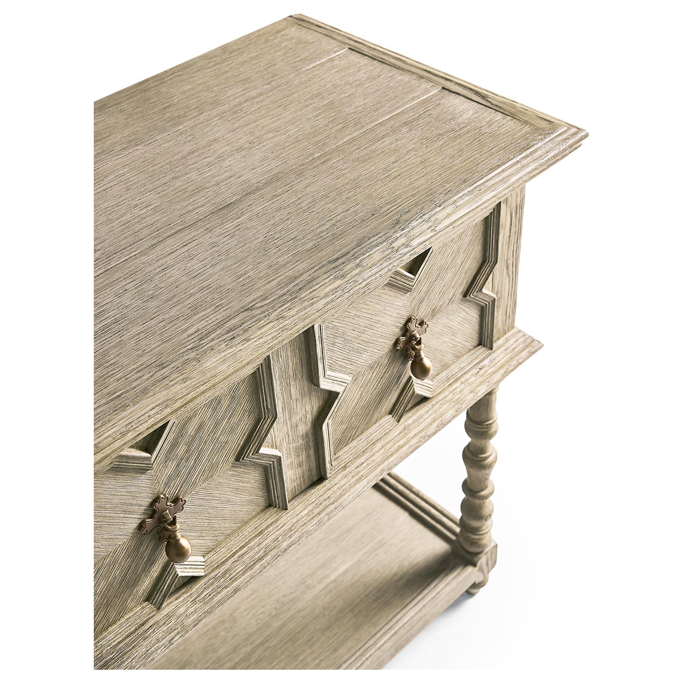 Traditional Tudor Style Grey Oak Buffet