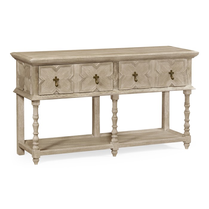 Traditional Tudor Style Grey Oak Buffet