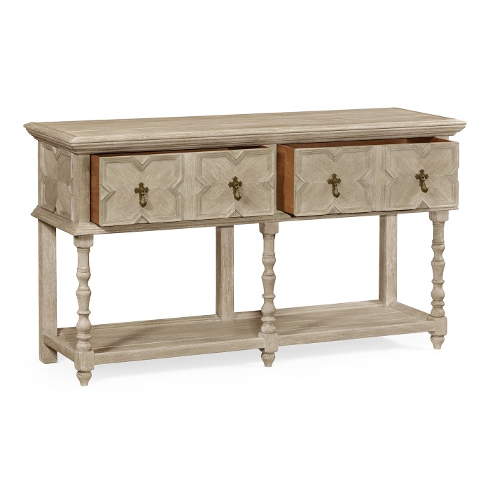 Traditional Tudor Style Grey Oak Buffet