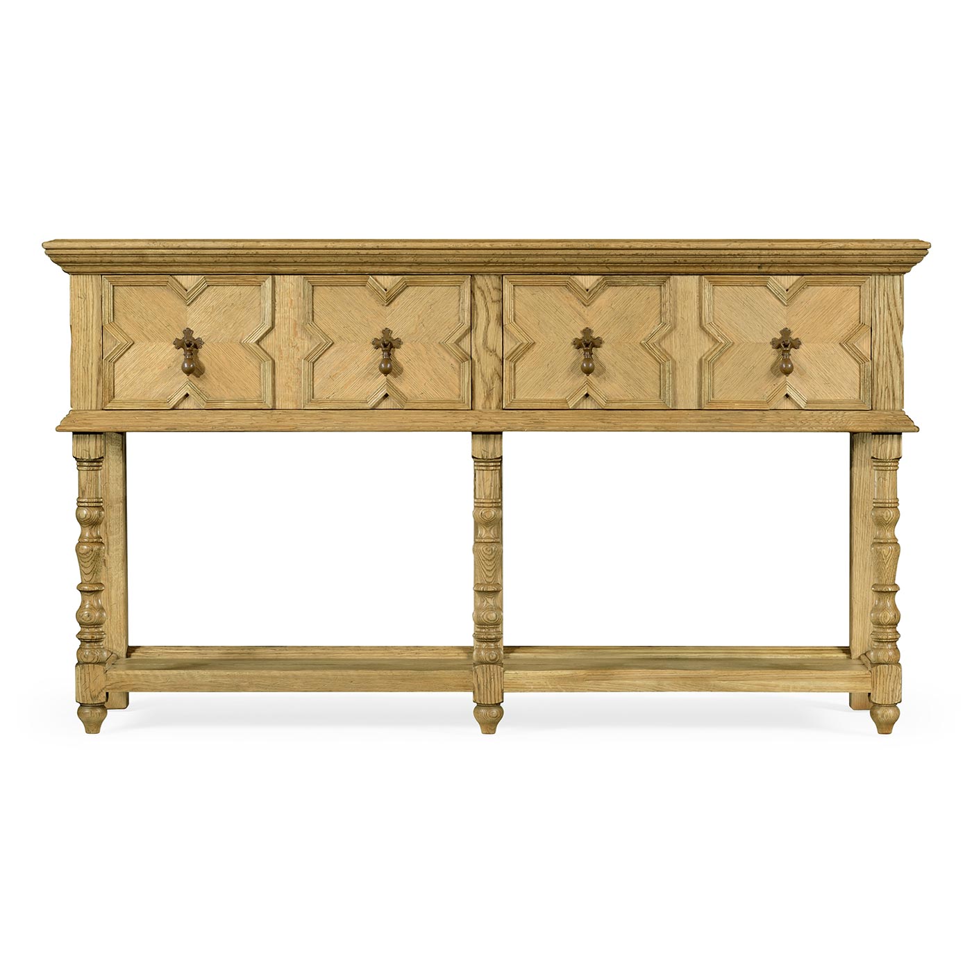 Traditional Tudor Style Natural Oak Buffet