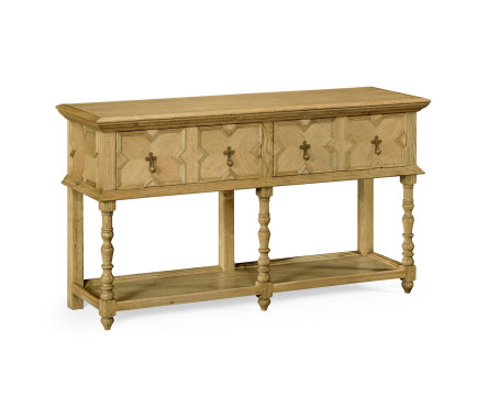 Traditional Tudor Style Natural Oak Buffet