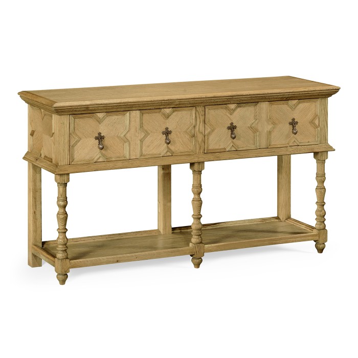 Traditional Tudor Style Natural Oak Buffet