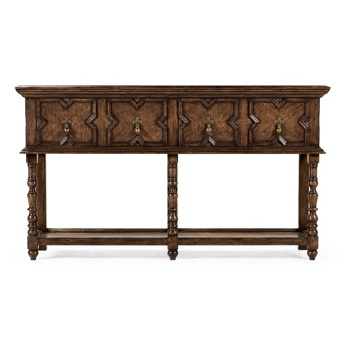 Traditional Tudor Style Dark Oak Buffet