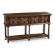 Traditional Tudor Style Dark Oak Buffet