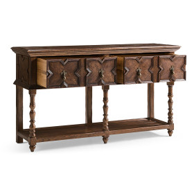 Traditional Tudor Style Dark Oak Buffet