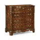 Mahogany and Oyster Serpentine Chest