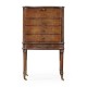 Walnut Chest or Collectors Cabinet on Stand