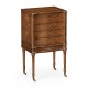 Walnut Chest or Collectors Cabinet on Stand