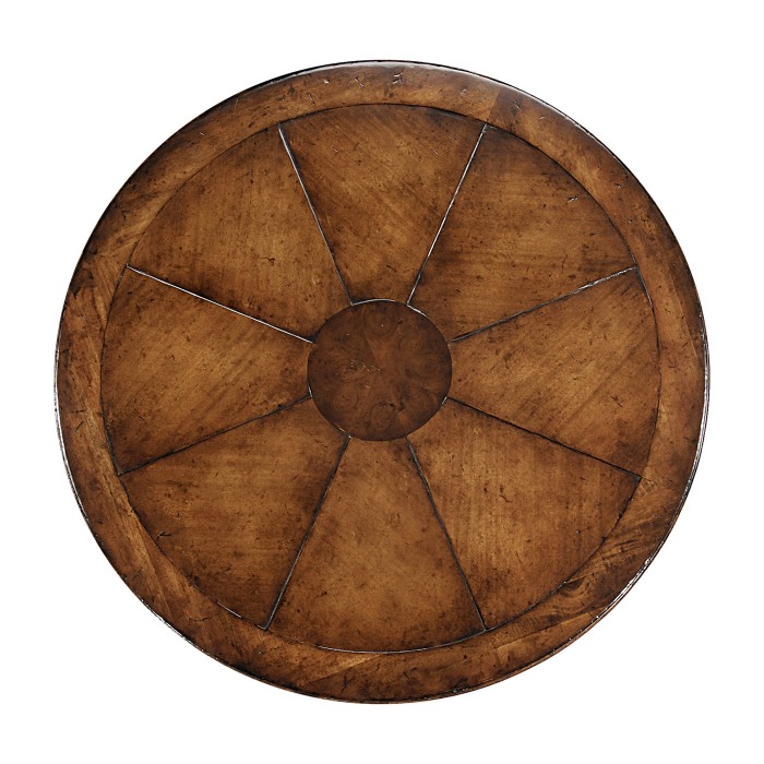 Oyster & walnut bar table