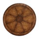 Oyster & walnut bar table