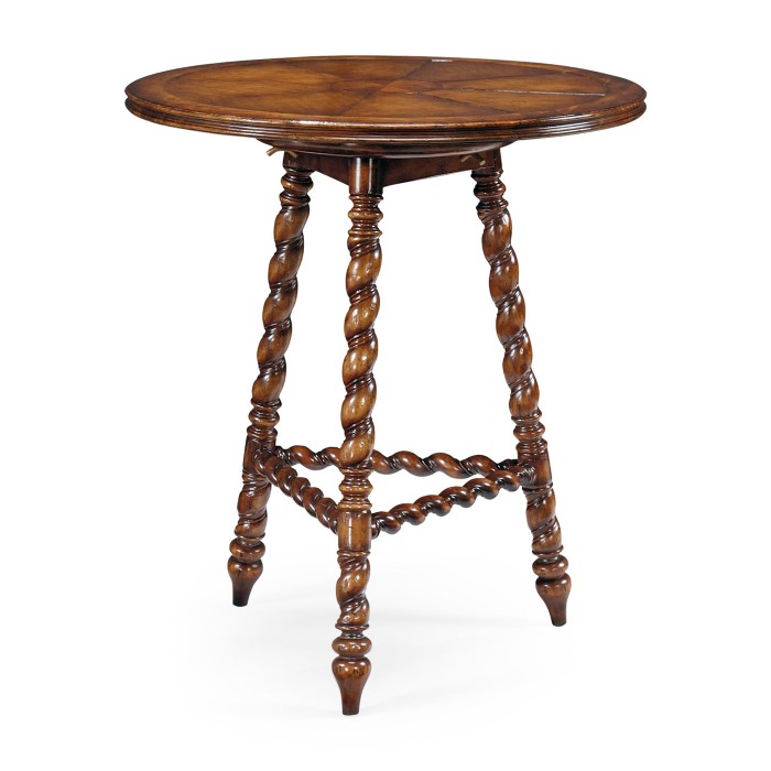 Oyster & walnut bar table