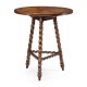 Oyster & walnut bar table
