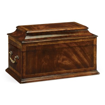 Crotch Mahogany Coffer Jewellery Box
