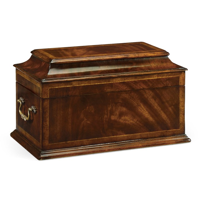 Crotch Mahogany Coffer Jewellery Box