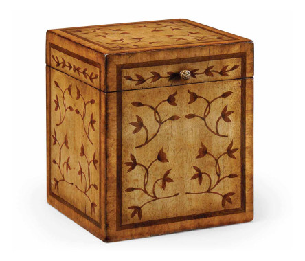 Sheraton Style Square Marquetry Box