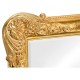 French 19th century tall rectangular gilded mirror (Plain)