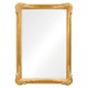 French 19th century tall rectangular gilded mirror (Plain)