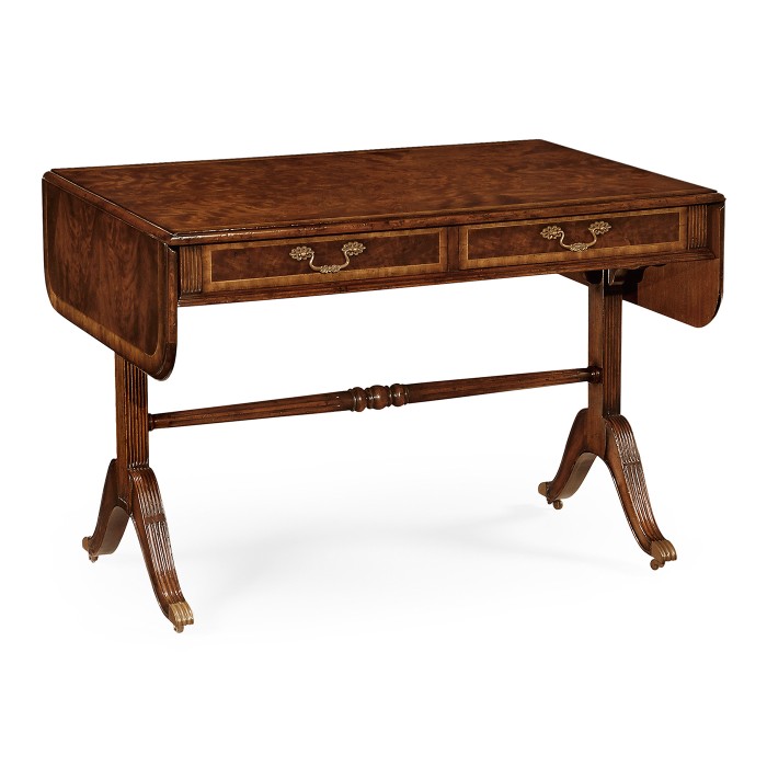 Regency Mahogany Folding Library Table