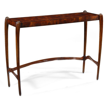 Square mahogany console