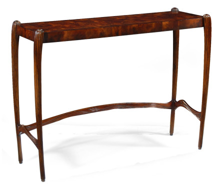Square mahogany console