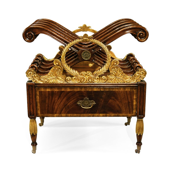 Mahogany & Gilt Canterbury