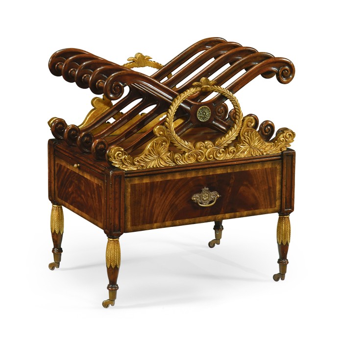 Mahogany & Gilt Canterbury