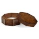 Octagonal Mahogany Crotch Veneer Box