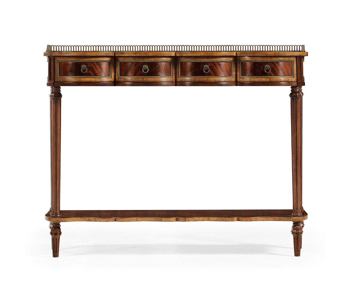 Mahogany Scalloped Console