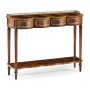 Mahogany Scalloped Console
