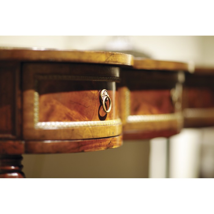 Mahogany Scalloped Console