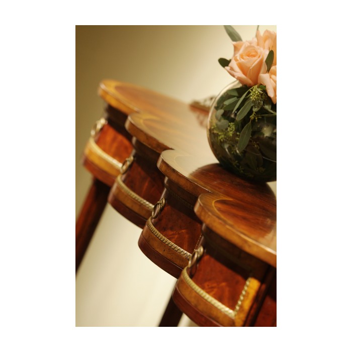 Mahogany Scalloped Console