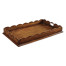 Scalloped Edge Walnut Tray