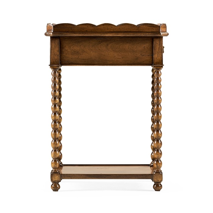 Queen anne rectangular lamp table