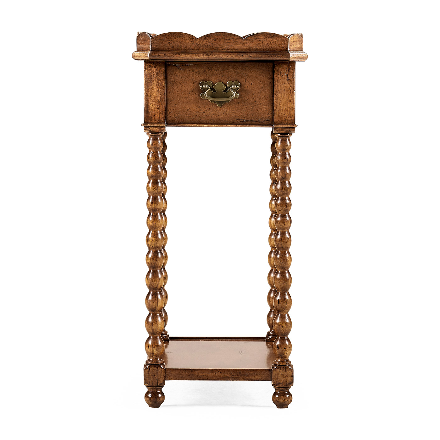 Queen anne rectangular lamp table
