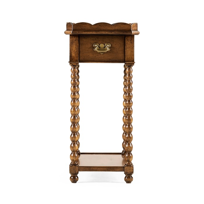Queen anne rectangular lamp table
