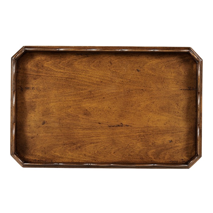 Queen anne rectangular lamp table