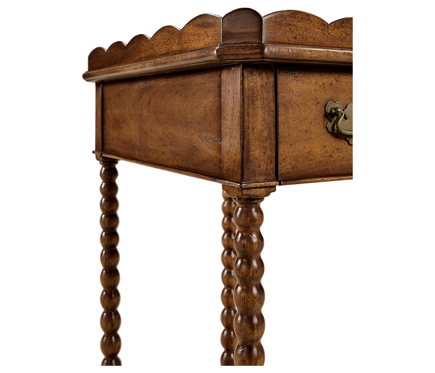 Queen anne rectangular lamp table