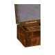 Rectangular Patchwork Mahogany Drink Coasters Box