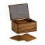 Rectangular Exotic Zebrano Drinks Coasters Box