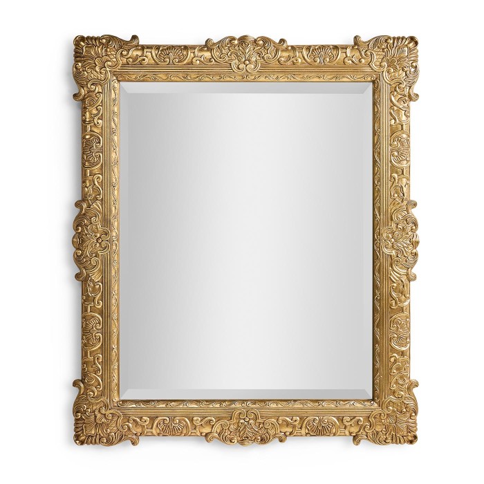 French 19th Century Style Bright Gilded Mirror