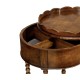 Bobbin turned round lamp table