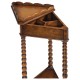 Queen anne triangular lamp table
