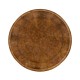 Walnut Extending Circular Dining Table with Storage Cabinet for Leaves 66