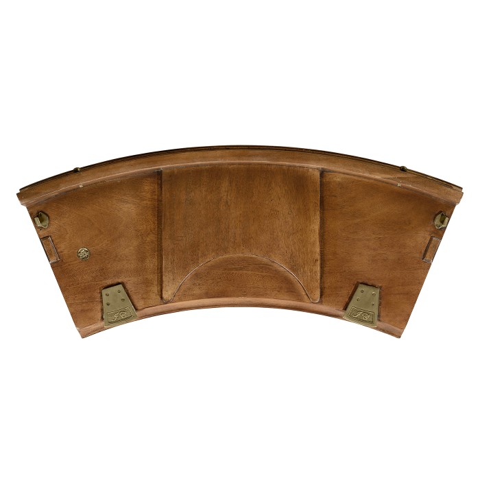 Walnut Extending Circular Dining Table with Storage Cabinet for Leaves 66