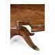 Walnut Extending Circular Dining Table with Storage Cabinet for Leaves 66