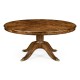 Walnut Extending Circular Dining Table with Storage Cabinet for Leaves 66