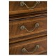 Walnut Glazed Display Cabinet with Drawers